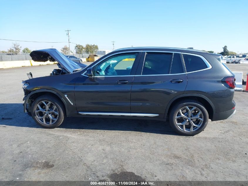 2023 BMW X3 Sdrive30I VIN: 5UX43DP08P9T15915 Lot: 40821000