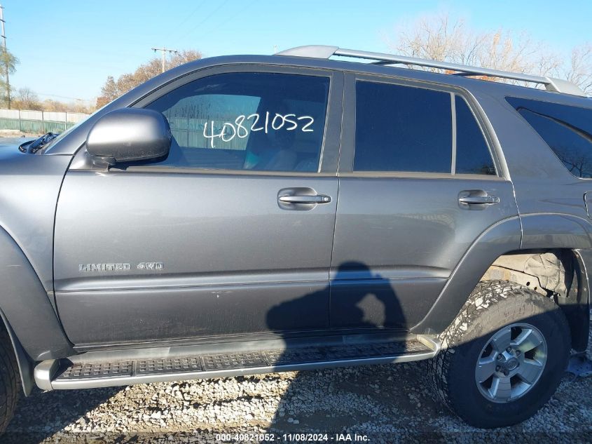 2004 Toyota 4Runner Limited V8 VIN: JTEBT17R840037678 Lot: 40821052