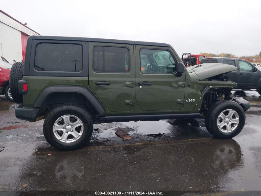 2021 Jeep Wrangler Unlimited Sport S 4X4 VIN: 1C4HJXDN5MW592125 Lot: 40821100