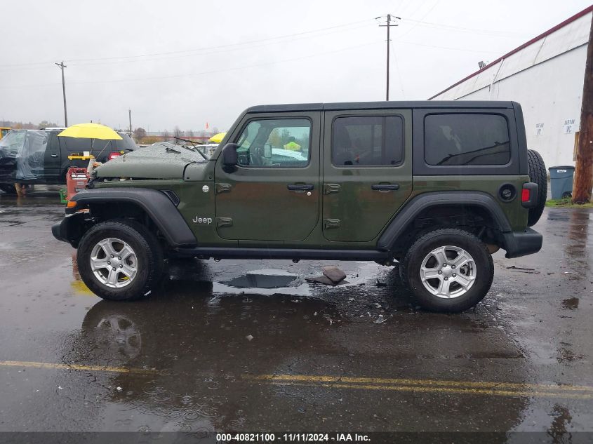 2021 Jeep Wrangler Unlimited Sport S 4X4 VIN: 1C4HJXDN5MW592125 Lot: 40821100