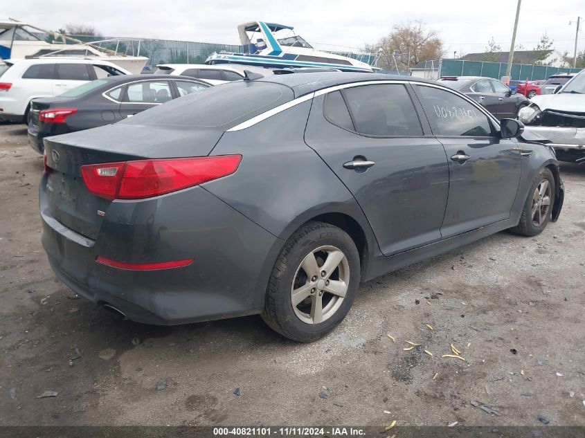 VIN KNAGM4A71F5641267 2015 KIA OPTIMA no.4