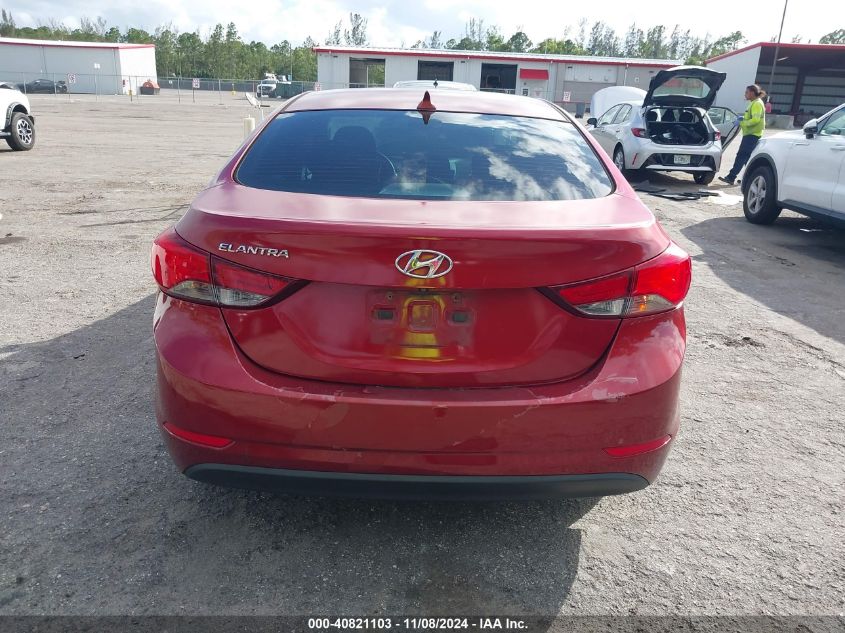 2015 Hyundai Elantra Se VIN: 5NPDH4AE9FH565287 Lot: 40821103