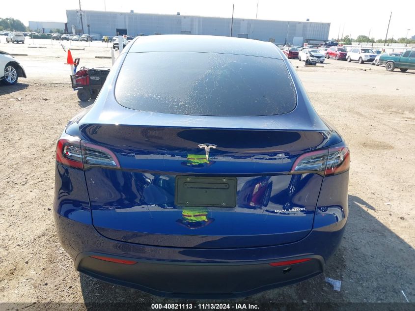 2021 Tesla Model Y Long Range Dual Motor All-Wheel Drive VIN: 5YJYGDEE4MF263299 Lot: 40821113