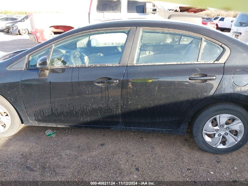 2013 HONDA CIVIC VIN: 2HGFB2F51DH301494