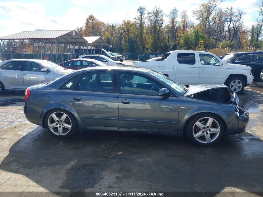 2004 Audi A4 1.8T VIN: WAULC68E54A186476 Lot: 40821137