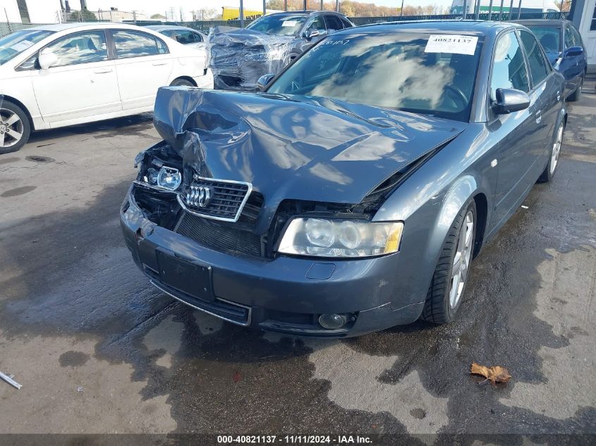 2004 Audi A4 1.8T VIN: WAULC68E54A186476 Lot: 40821137