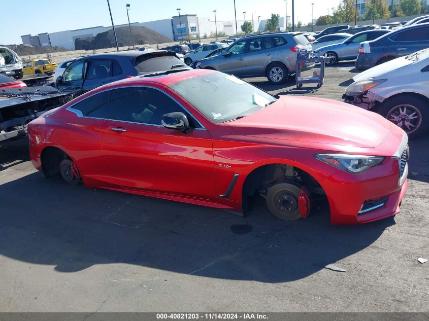 2019 Infiniti Q60 3.0T Red Sport 400 VIN: JN1FV7EK6KM360533 Lot: 40821203