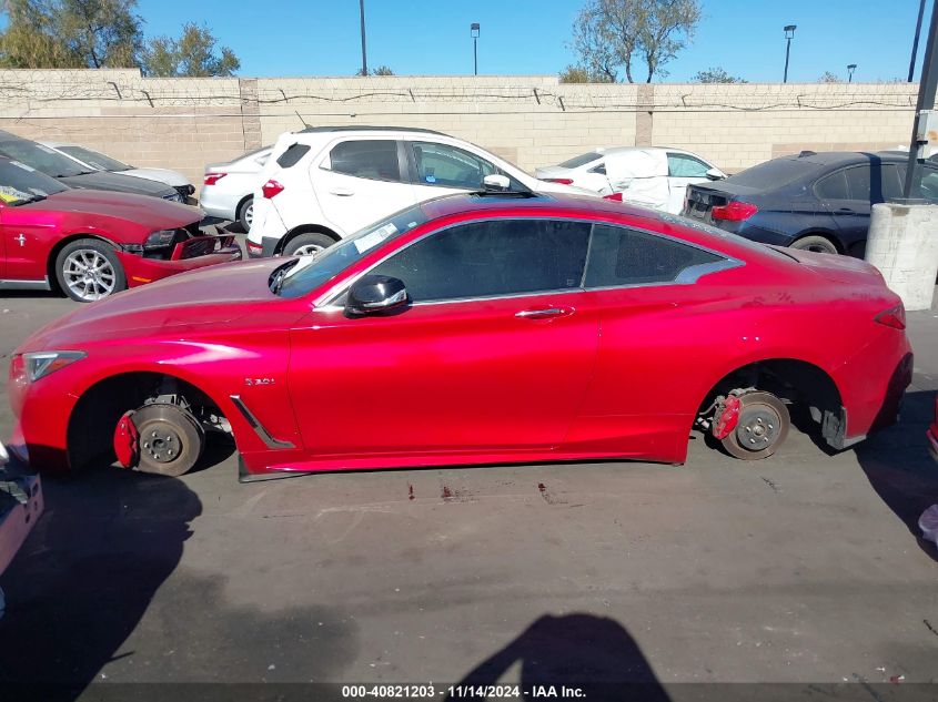 2019 Infiniti Q60 3.0T Red Sport 400 VIN: JN1FV7EK6KM360533 Lot: 40821203