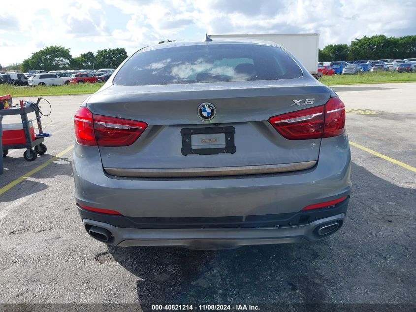 2018 BMW X6 Sdrive35I VIN: 5UXKU0C57J0G80390 Lot: 40821214