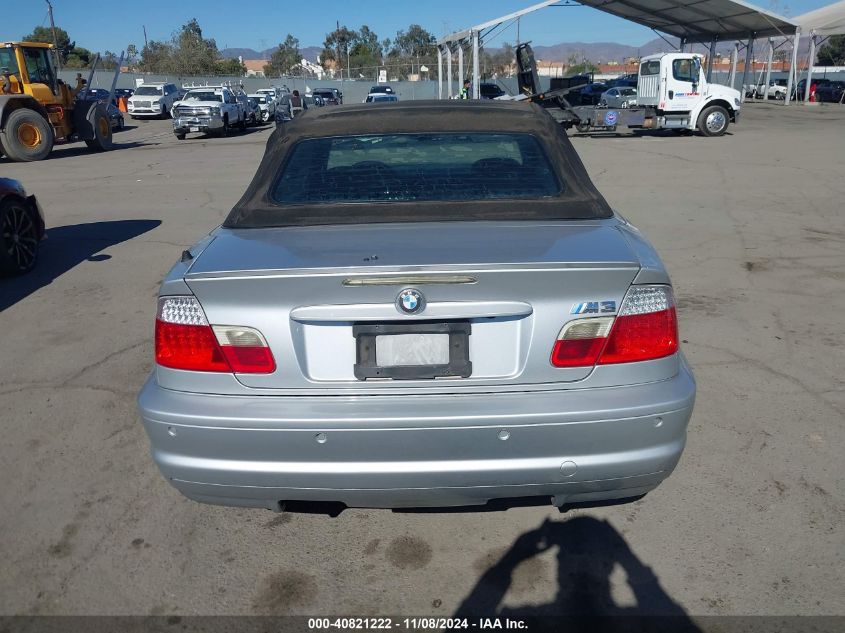 2003 BMW M3 VIN: WBSBR93473PK01299 Lot: 40821222