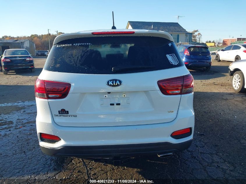 2019 Kia Sorento 3.3L Lx VIN: 5XYPG4A5XKG566496 Lot: 40821233