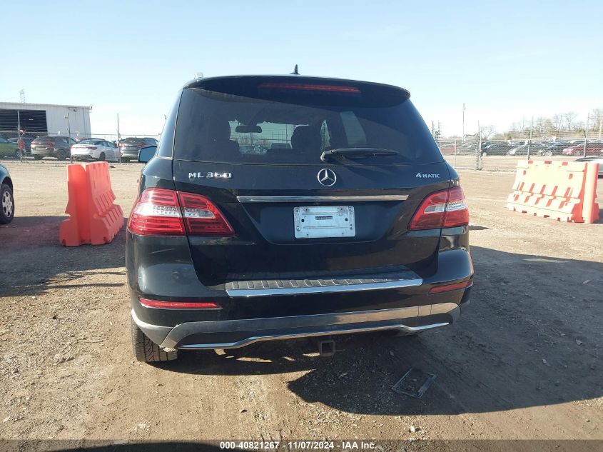 2012 Mercedes-Benz Ml 350 4Matic VIN: 4JGDA5HBXCA025905 Lot: 40821267