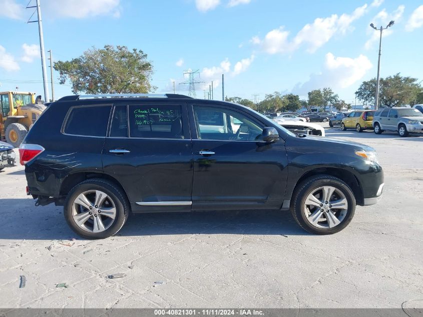 2013 TOYOTA HIGHLANDER LIMITED V6 - 5TDYK3EH3DS105941