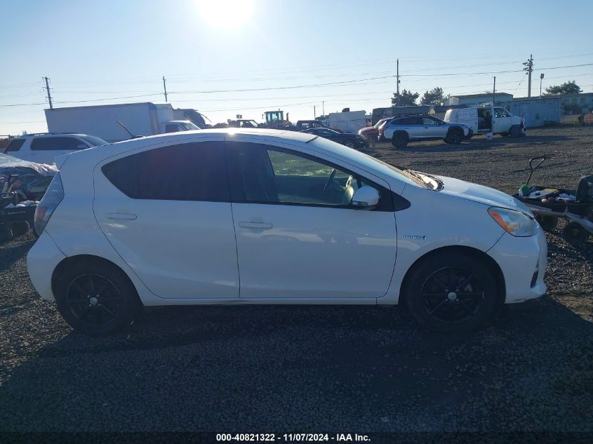 2012 Toyota Prius C Three VIN: JTDKDTB32C1007178 Lot: 40821322