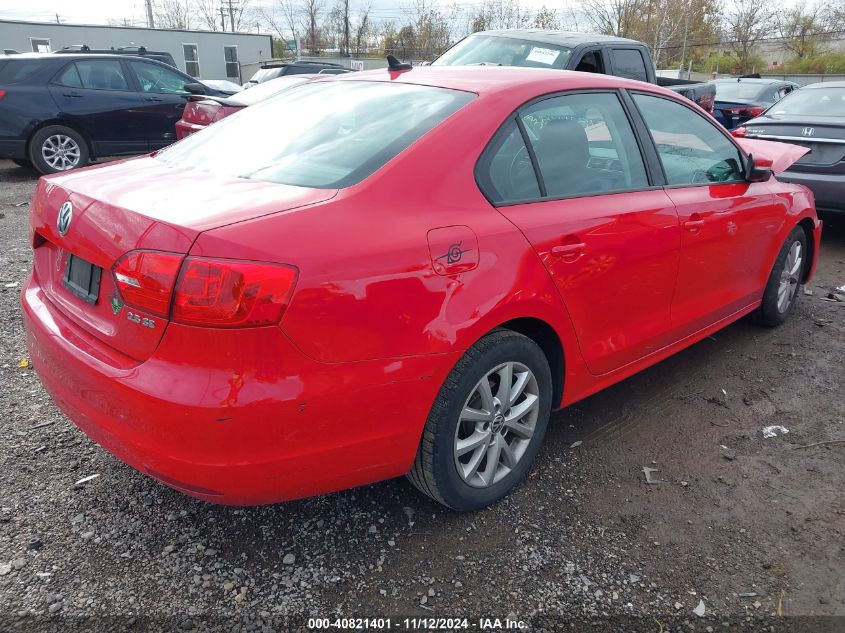 2012 Volkswagen Jetta 2.5L Se VIN: 3VWDP7AJ2CM383449 Lot: 40821401