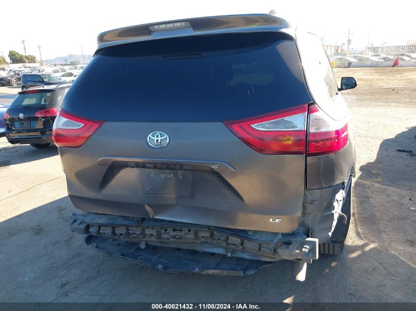 2015 Toyota Sienna Le 8 Passenger VIN: 5TDKK3DC5FS627503 Lot: 40821432