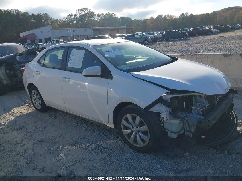 2015 Toyota Corolla Le VIN: 2T1BURHE5FC344603 Lot: 40821452