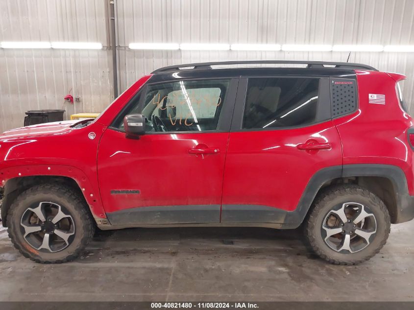 2019 Jeep Renegade Trailhawk 4X4 VIN: ZACNJBC19KPK36448 Lot: 40821480