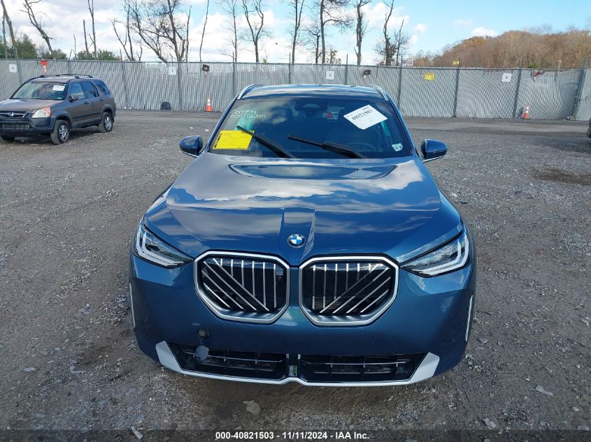 2025 BMW X3 30 xDrive VIN: 5UX53GP08S9Y43288 Lot: 40821503