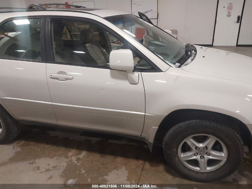 2000 Lexus Rx 300 VIN: JT6HF10U7Y0143931 Lot: 40821506