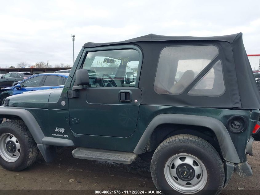 2004 Jeep Wrangler Se VIN: 1J4FA291X4P730200 Lot: 40821575