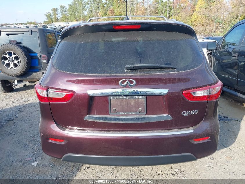 2014 Infiniti Qx60 VIN: 5N1AL0MNXEC518037 Lot: 40821588