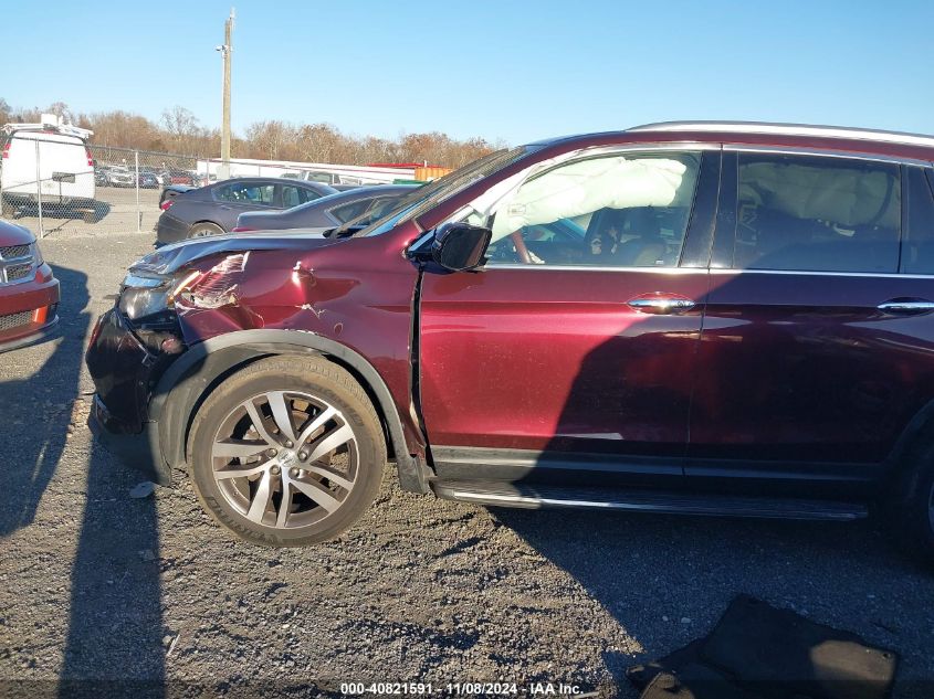 2016 Honda Pilot Touring VIN: 5FNYF6H95GB096551 Lot: 40821591