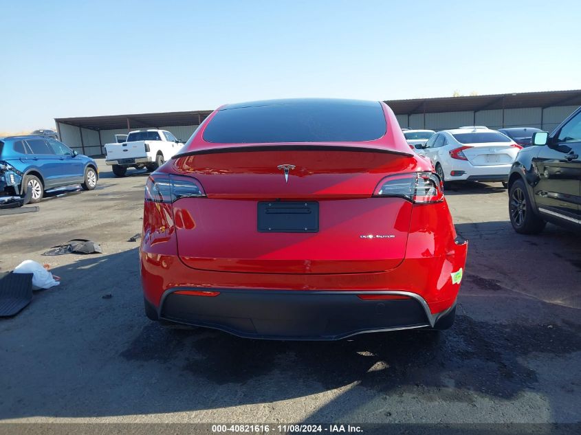 2022 Tesla Model Y Long Range Dual Motor All-Wheel Drive VIN: 7SAYGDEE9NF407840 Lot: 40821616