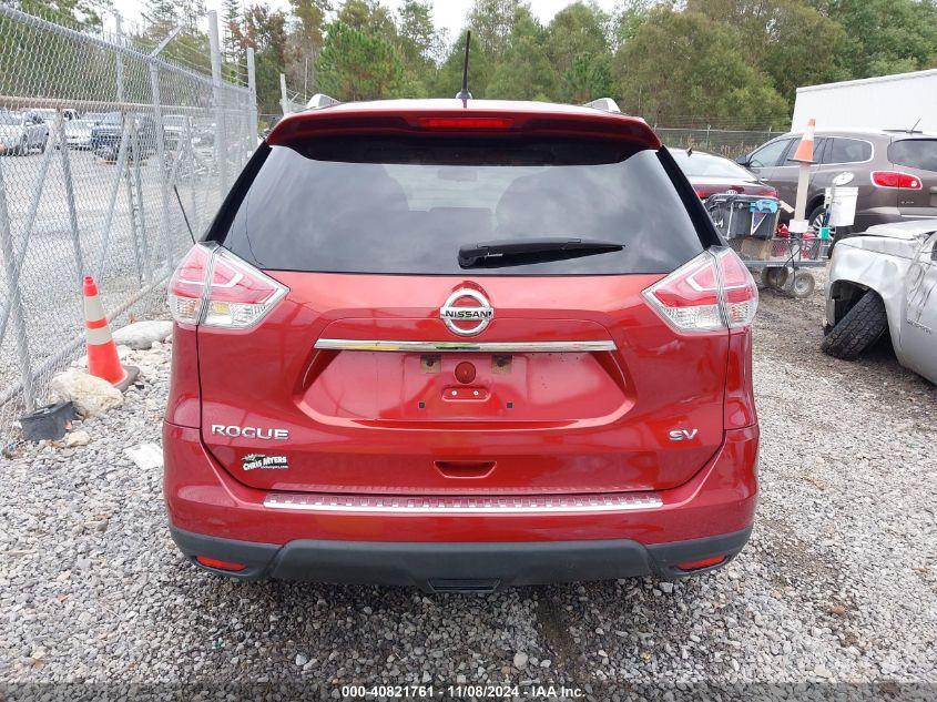 2016 Nissan Rogue Sv VIN: KNMAT2MT0GP659841 Lot: 40821761