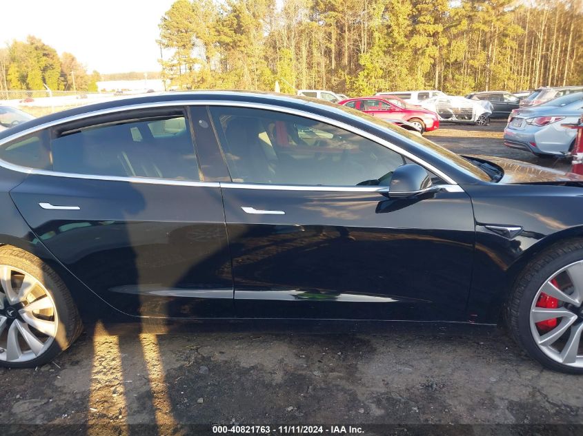 2019 Tesla Model 3 Long Range/Performance VIN: 5YJ3E1EB9KF438406 Lot: 40821763