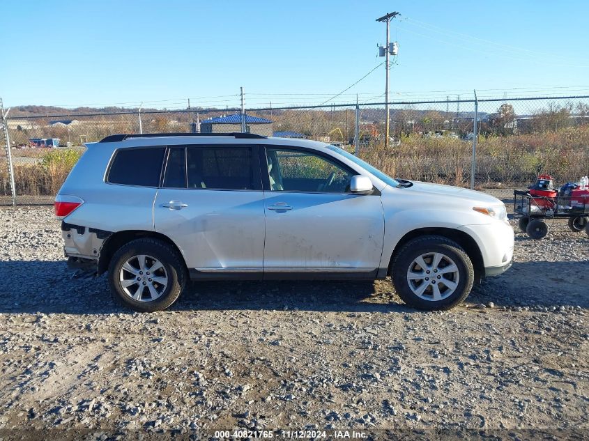 2013 Toyota Highlander Se V6 VIN: 5TDBK3EH8DS225580 Lot: 40821765