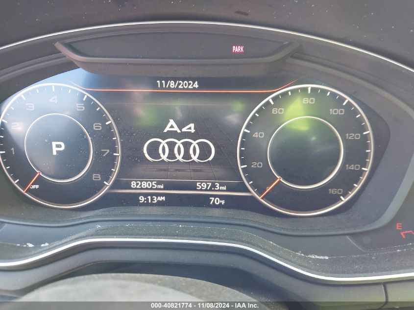 2017 AUDI A4 ULTRA PREMIUM - WAUKMAF46HN040785