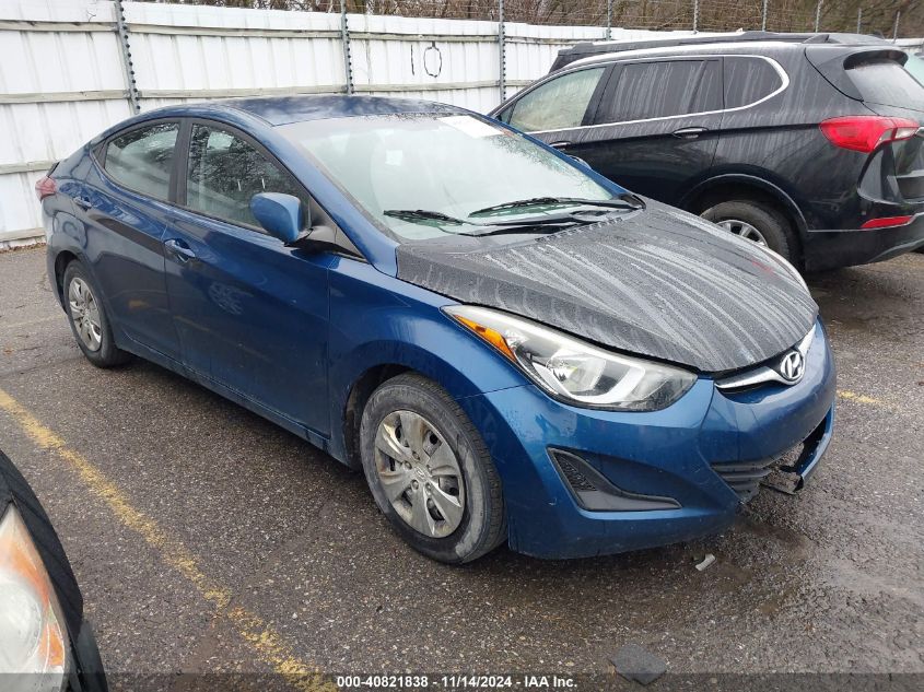 2016 Hyundai Elantra Se VIN: KMHDH4AE6GU517975 Lot: 40821838