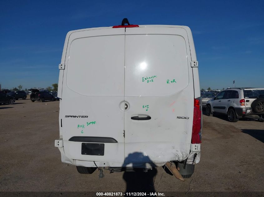 2020 Mercedes-Benz Sprinter 1500 Standard Roof I4 VIN: W1Y70BGY9LT038220 Lot: 40821873