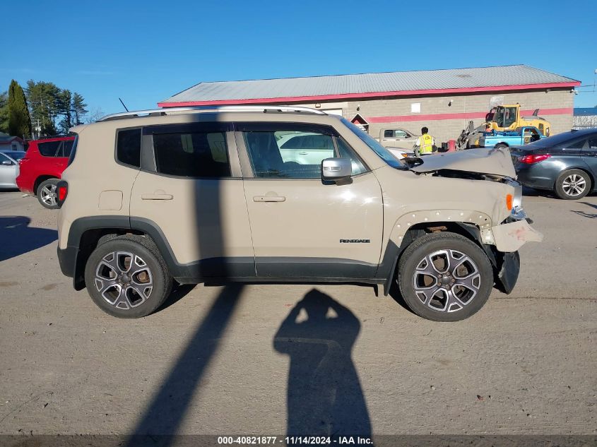 2015 Jeep Renegade Limited VIN: ZACCJBDT8FPC31256 Lot: 40821877