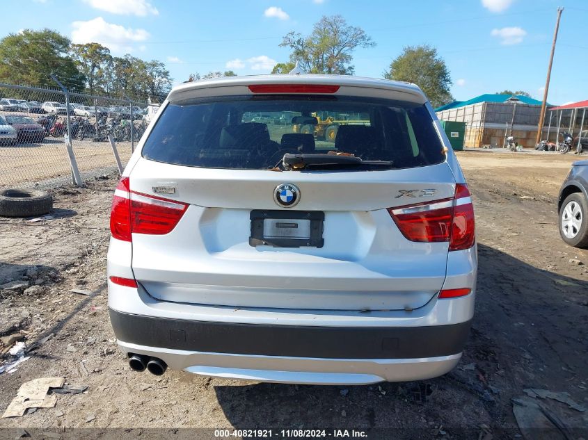 2012 BMW X3 35I VIN: 5UXWX7C52CL889472 Lot: 40821921