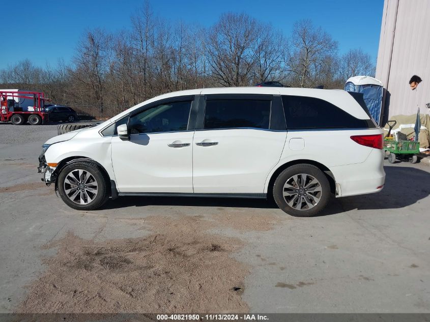 2021 Honda Odyssey Ex-L VIN: 5FNRL6H71MB043451 Lot: 40821950