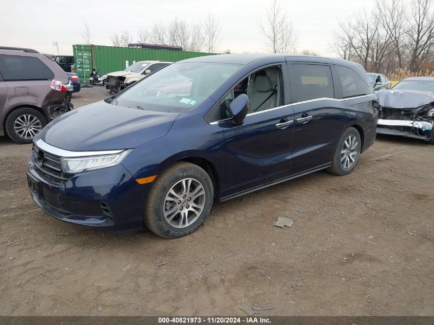 2023 Honda Odyssey Ex-L VIN: 5FNRL6H67PB041134 Lot: 40821973