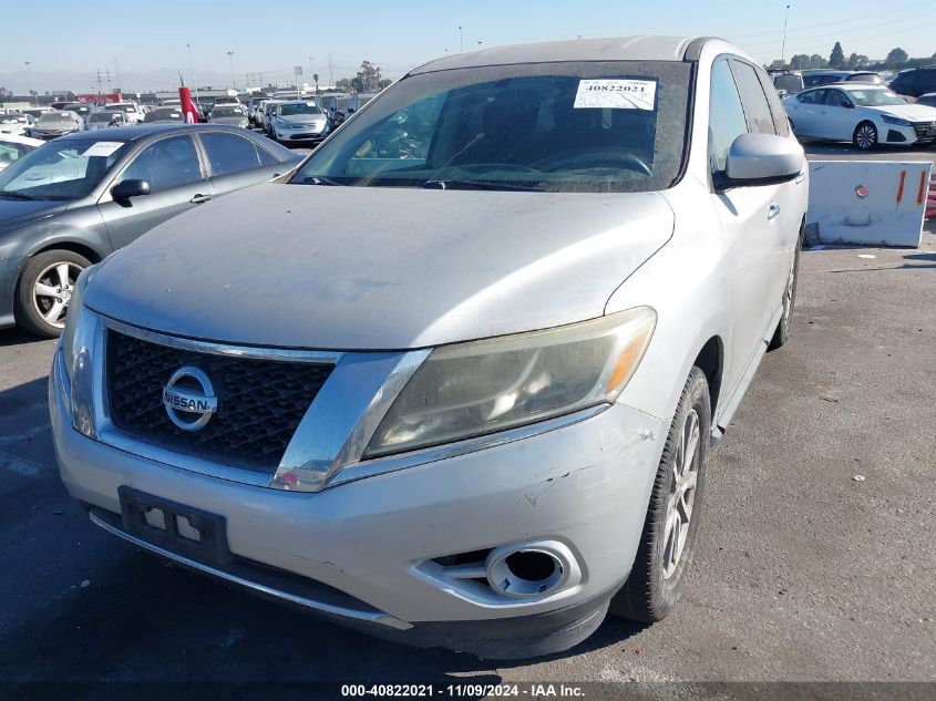 2014 Nissan Pathfinder S VIN: 5N1AR2MNXEC616494 Lot: 40822021