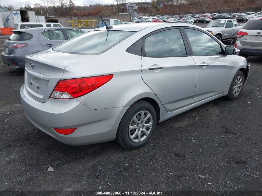 2014 Hyundai Accent Gls VIN: KMHCT4AE1EU637464 Lot: 40822068