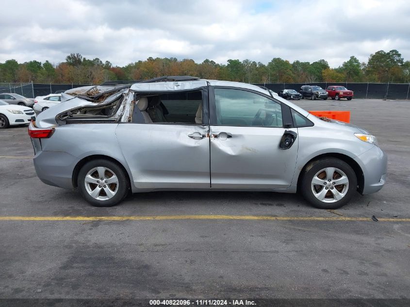 2015 Toyota Sienna Le 8 Passenger VIN: 5TDKK3DC0FS624833 Lot: 40822096