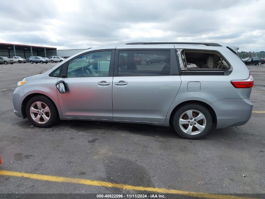 2015 Toyota Sienna Le 8 Passenger VIN: 5TDKK3DC0FS624833 Lot: 40822096