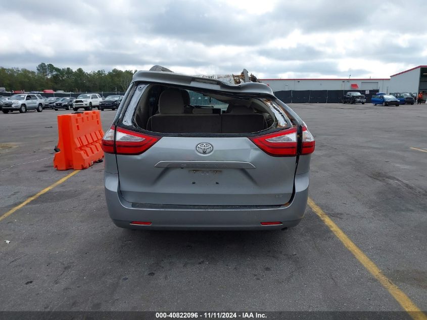 2015 Toyota Sienna Le 8 Passenger VIN: 5TDKK3DC0FS624833 Lot: 40822096