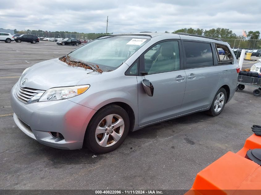 VIN 5TDKK3DC0FS624833 2015 Toyota Sienna, Le 8 Pass... no.2