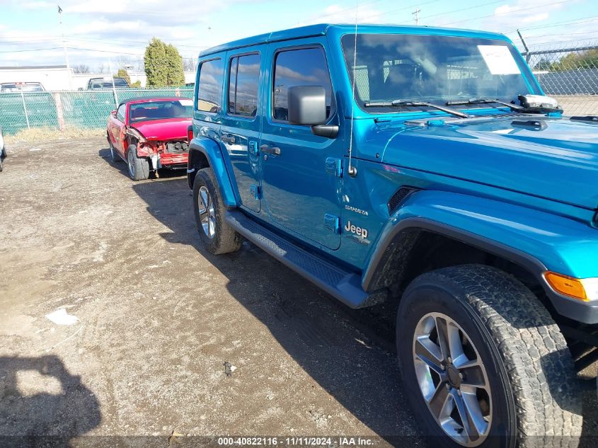 2020 Jeep Wrangler Unlimited Sahara 4X4 VIN: 1C4HJXEN5LW180512 Lot: 40822116