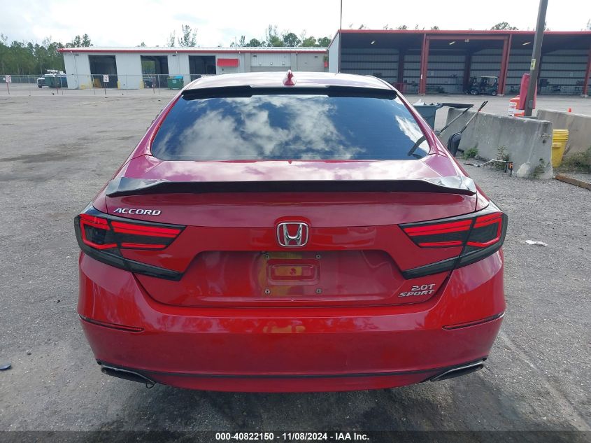 2019 Honda Accord Sport 2.0T VIN: 1HGCV2F37KA004265 Lot: 40822150