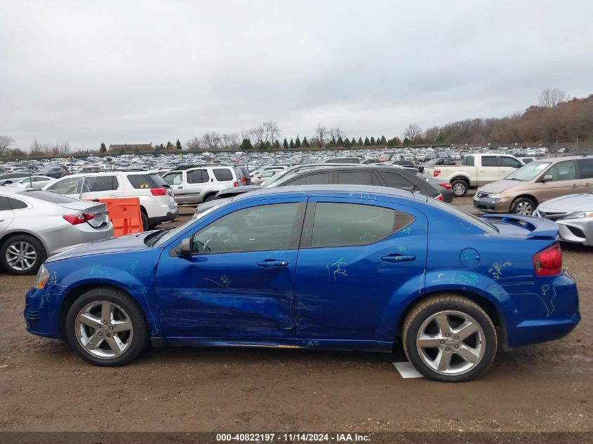 2014 Dodge Avenger Se VIN: 1C3CDZABXEN199997 Lot: 40822197