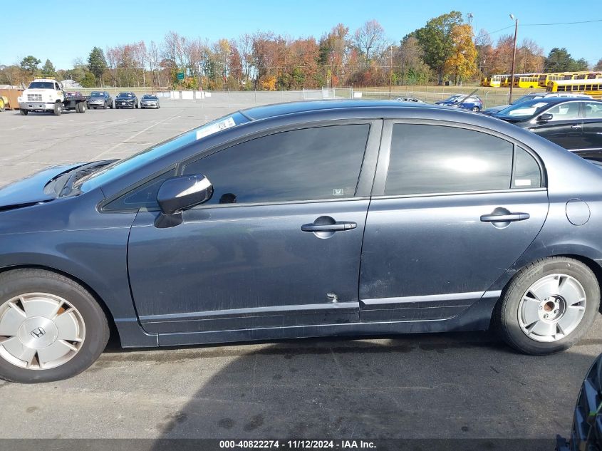 2007 Honda Civic Hybrid VIN: JHMFA36237S028941 Lot: 40822274