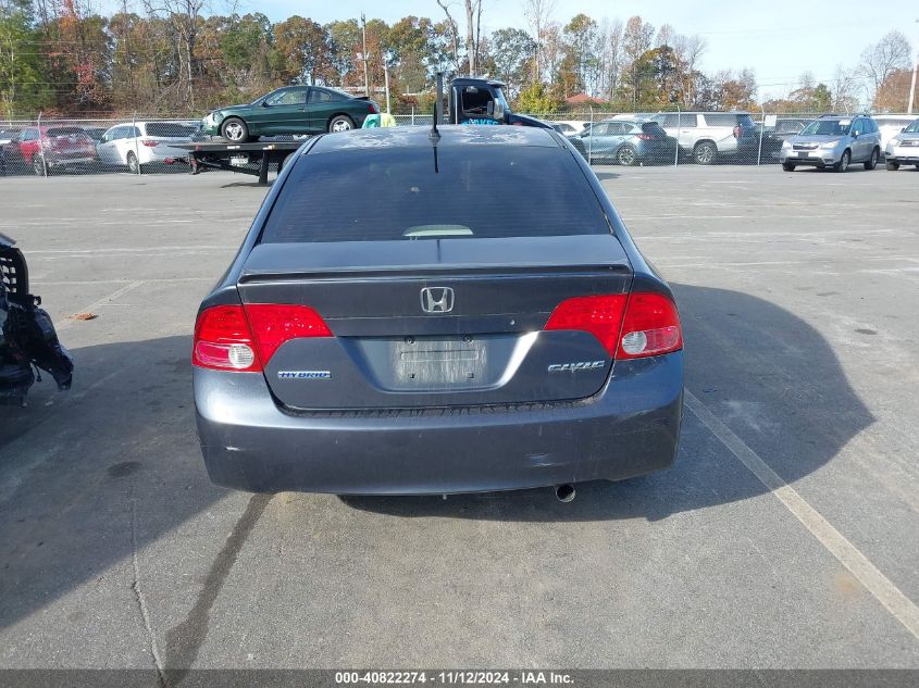 2007 Honda Civic Hybrid VIN: JHMFA36237S028941 Lot: 40822274