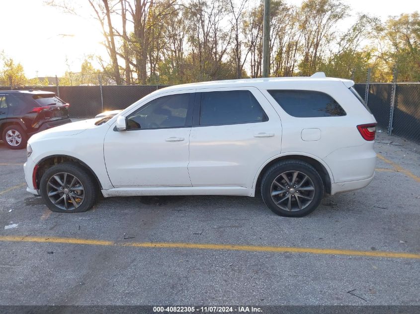 2018 Dodge Durango Gt Awd VIN: 1C4RDJDGXJC255117 Lot: 40822305